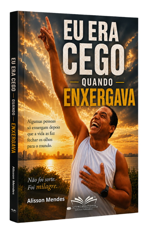 Capa do livro Eu Era Cego Quando Enxergava, de Alisson Mendes
